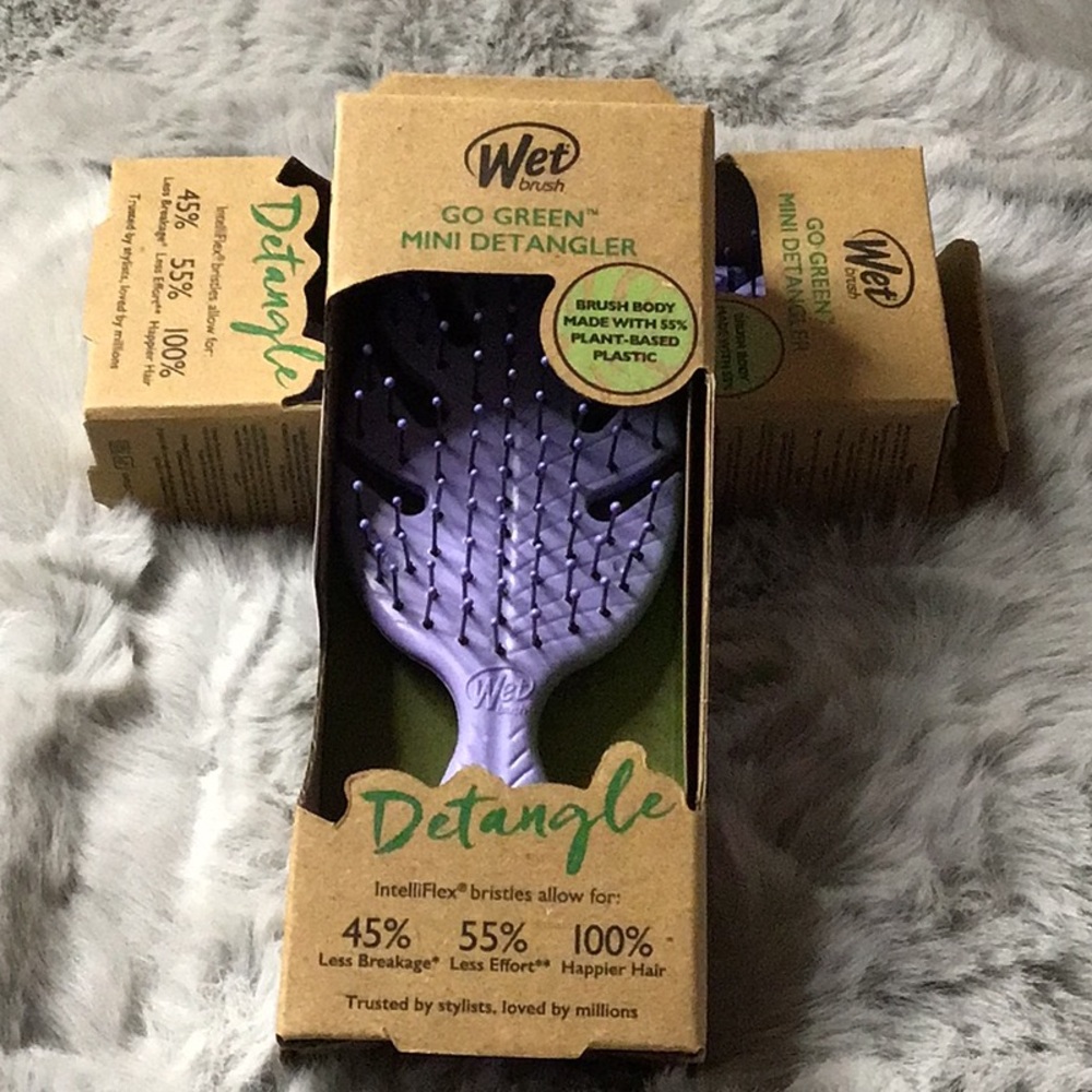 Go Green Mini Detangler - Purple